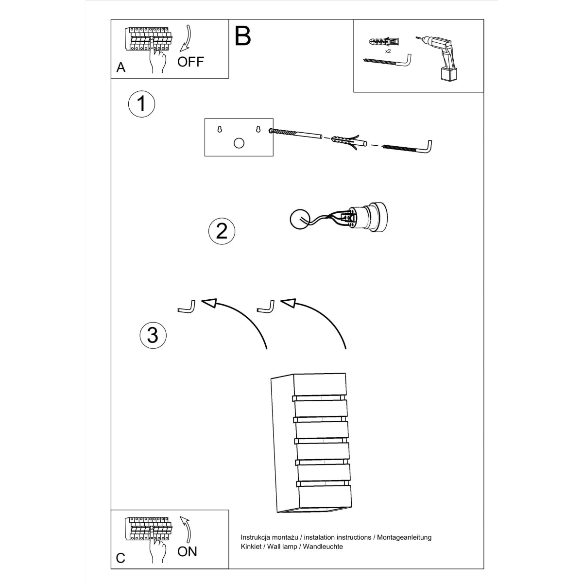 SAMIR Wandleuchte Keramik