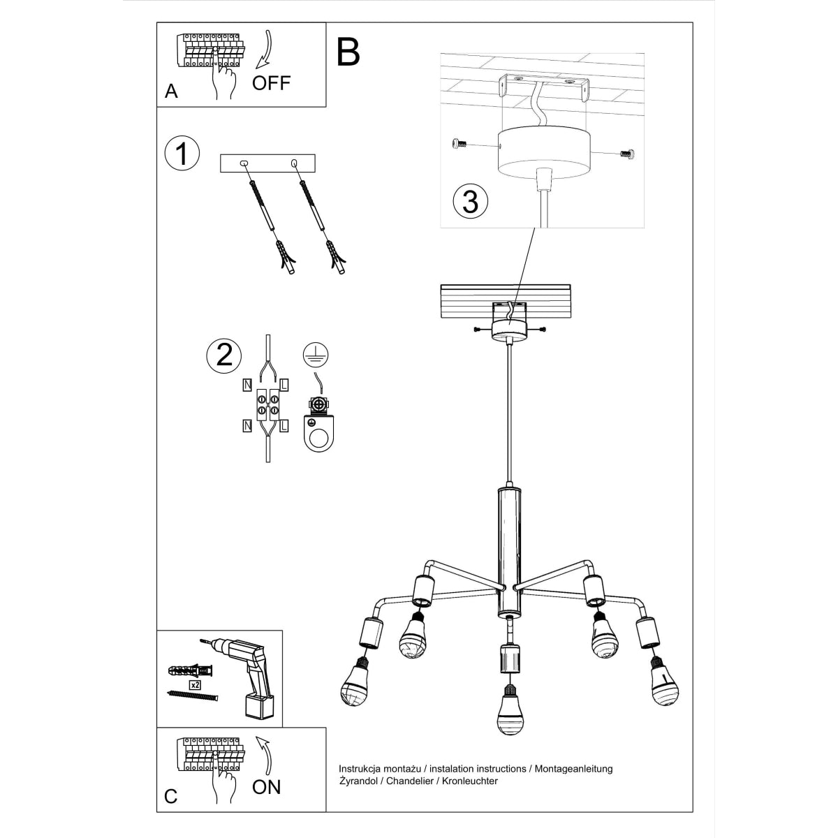 DUOMO 5 Kronleuchter