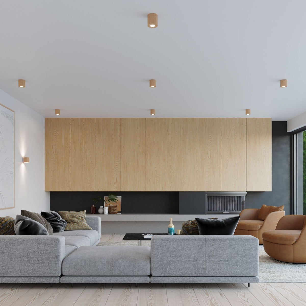 ORBIS Naturholz Wandleuchte