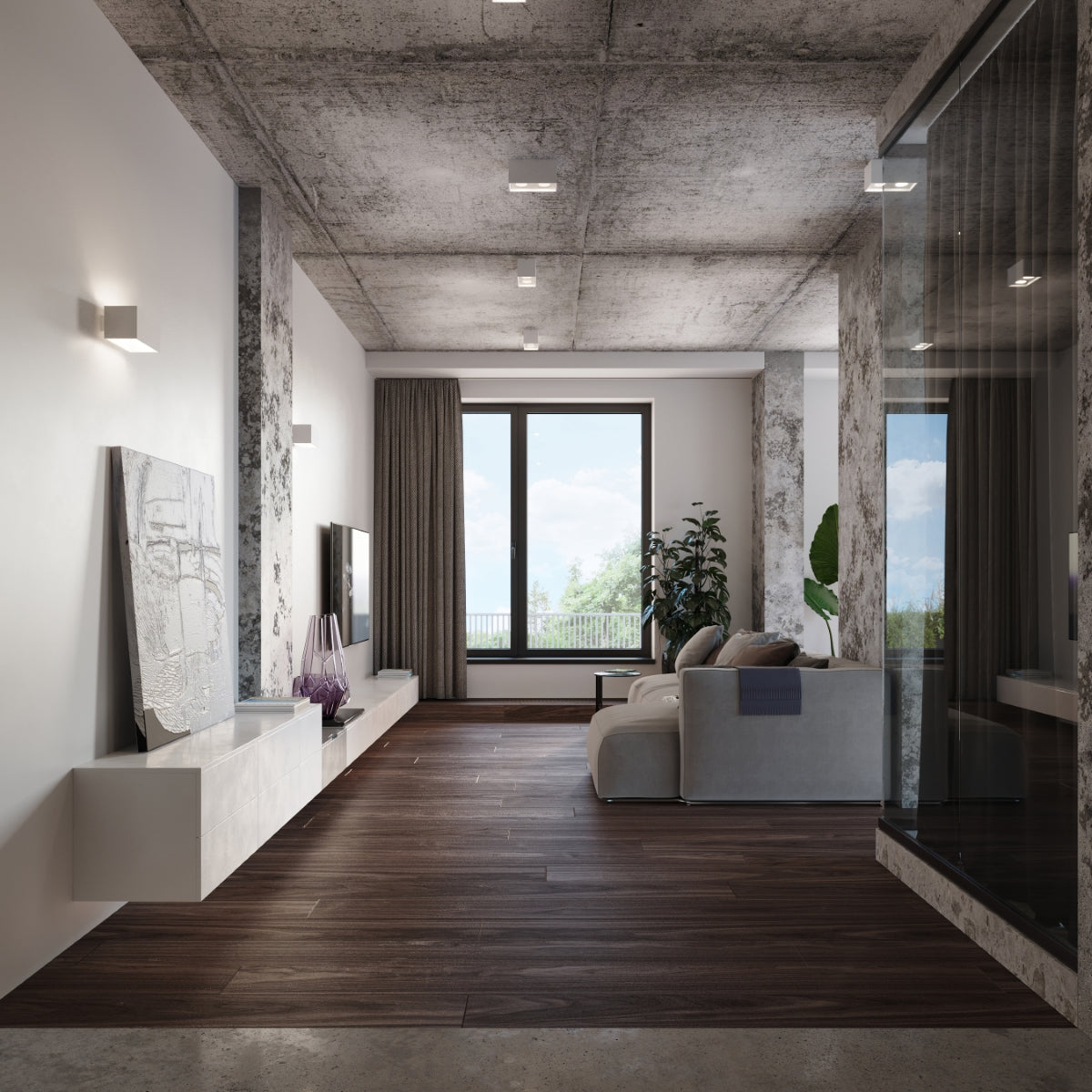 QUAD MAXI Wandleuchte