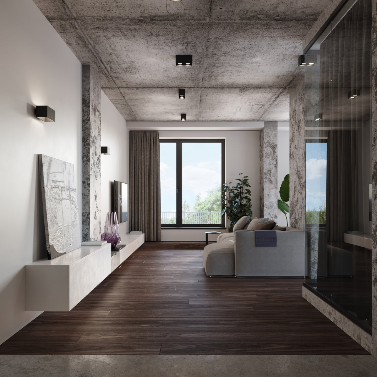 QUAD MAXI Wandleuchte