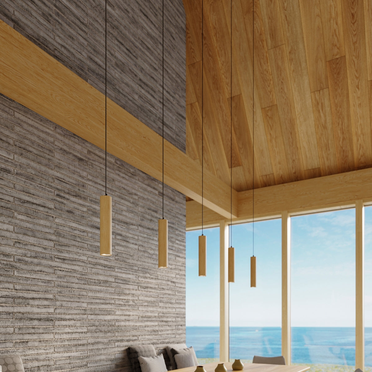 LINO Holz Hängeleuchte