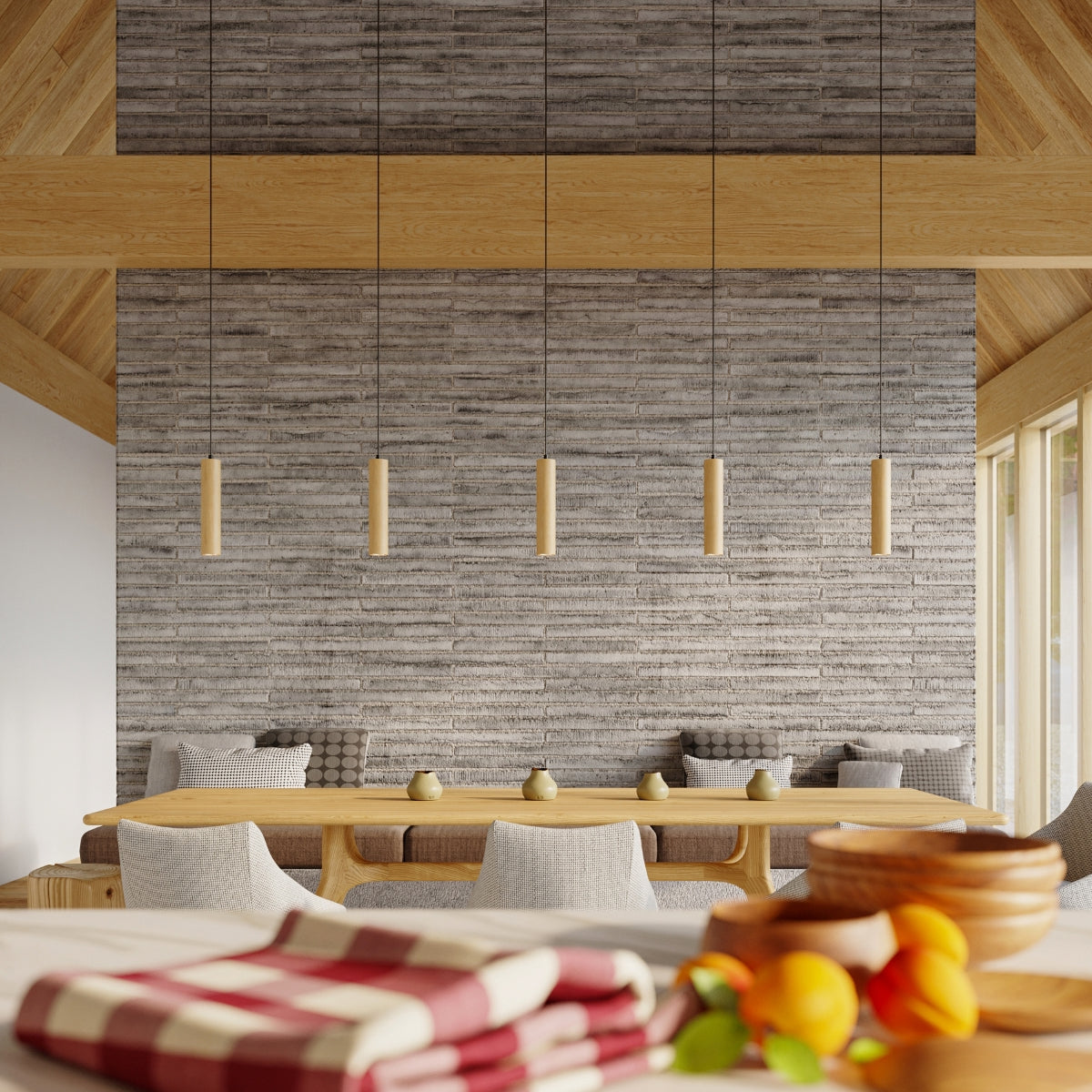 LINO Holz Hängeleuchte