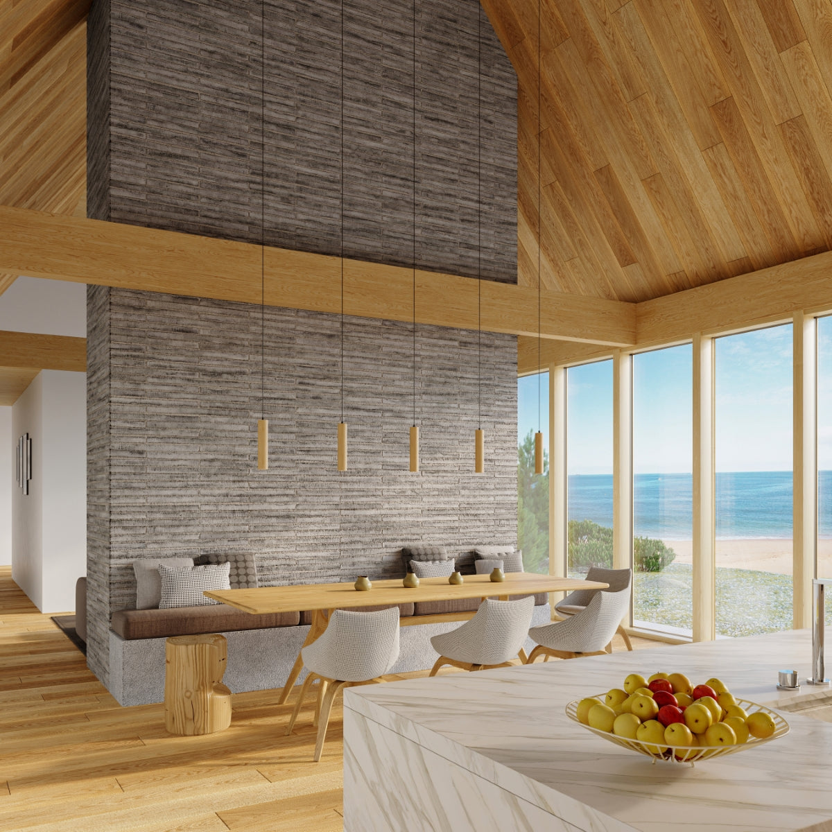 LINO Holz Hängeleuchte