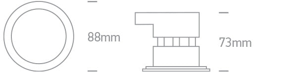 CCT LED Einbaustrahler-Luxomo Leuchten