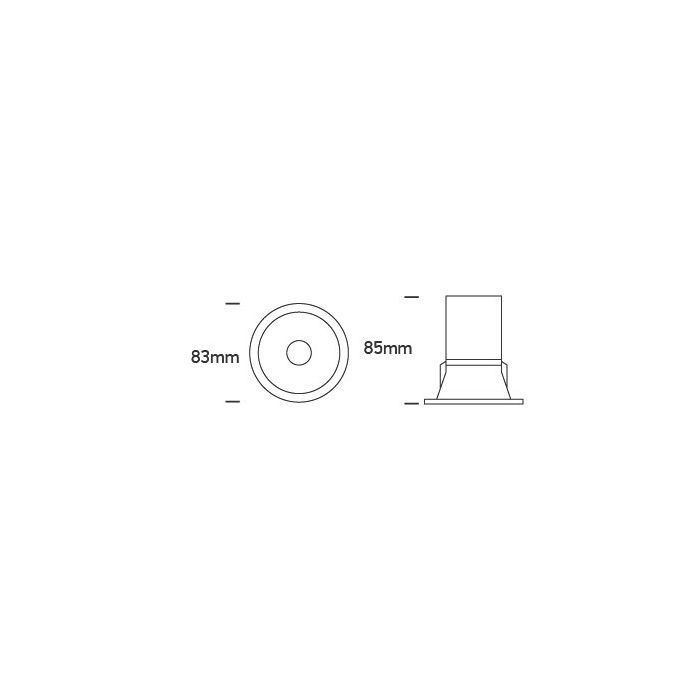 PATI CCT LED Einbaustrahler — Aluminium blendfrei