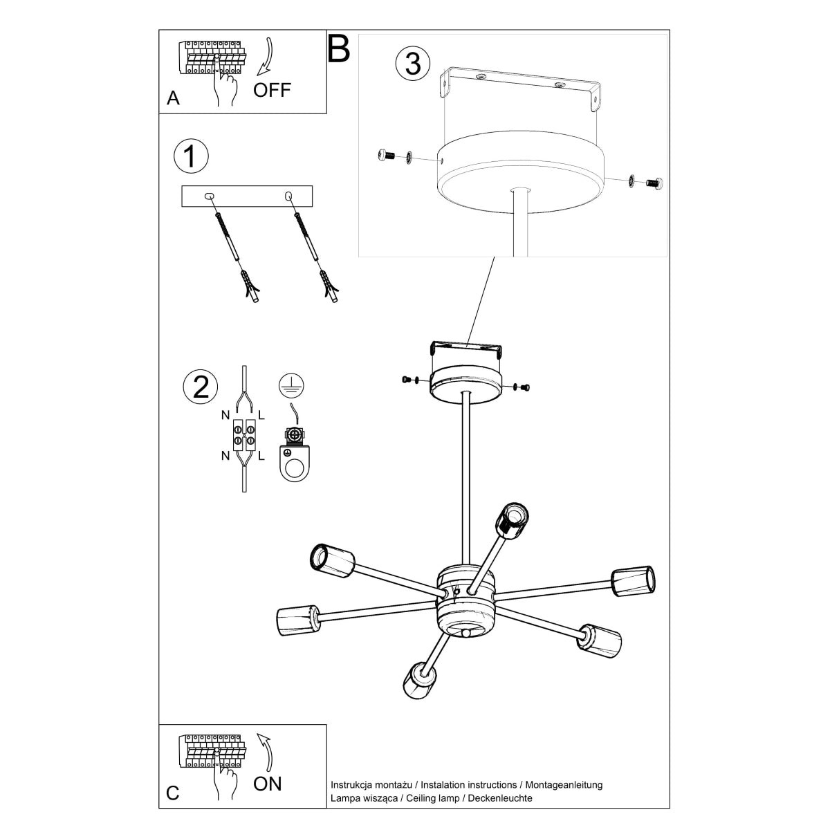 LANGO 6 Kronleuchter