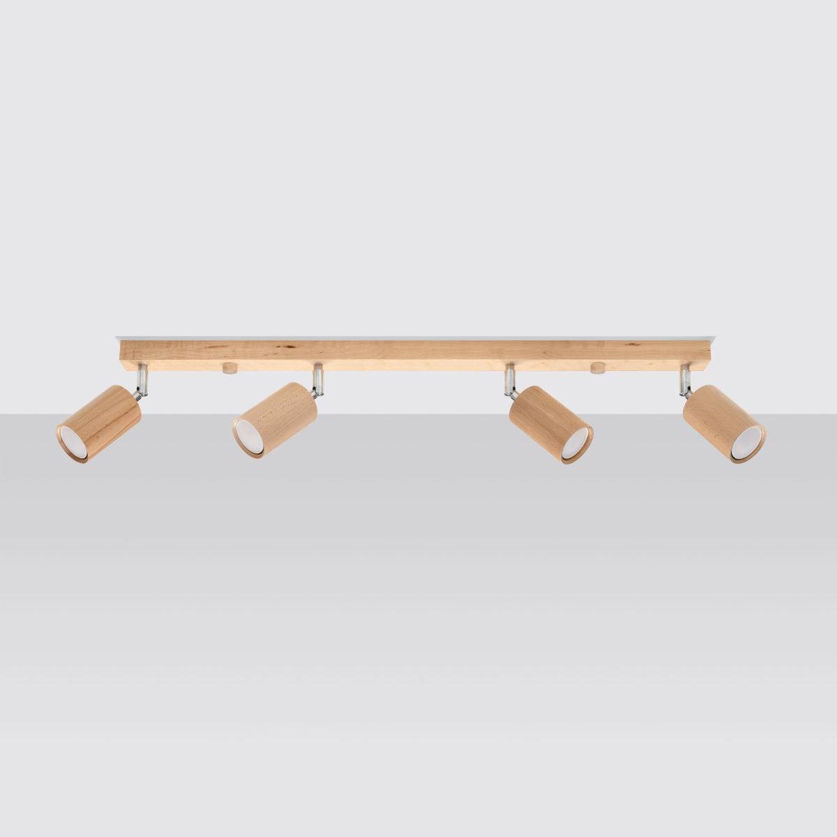 BERG 4 Naturholz Deckenleuchte