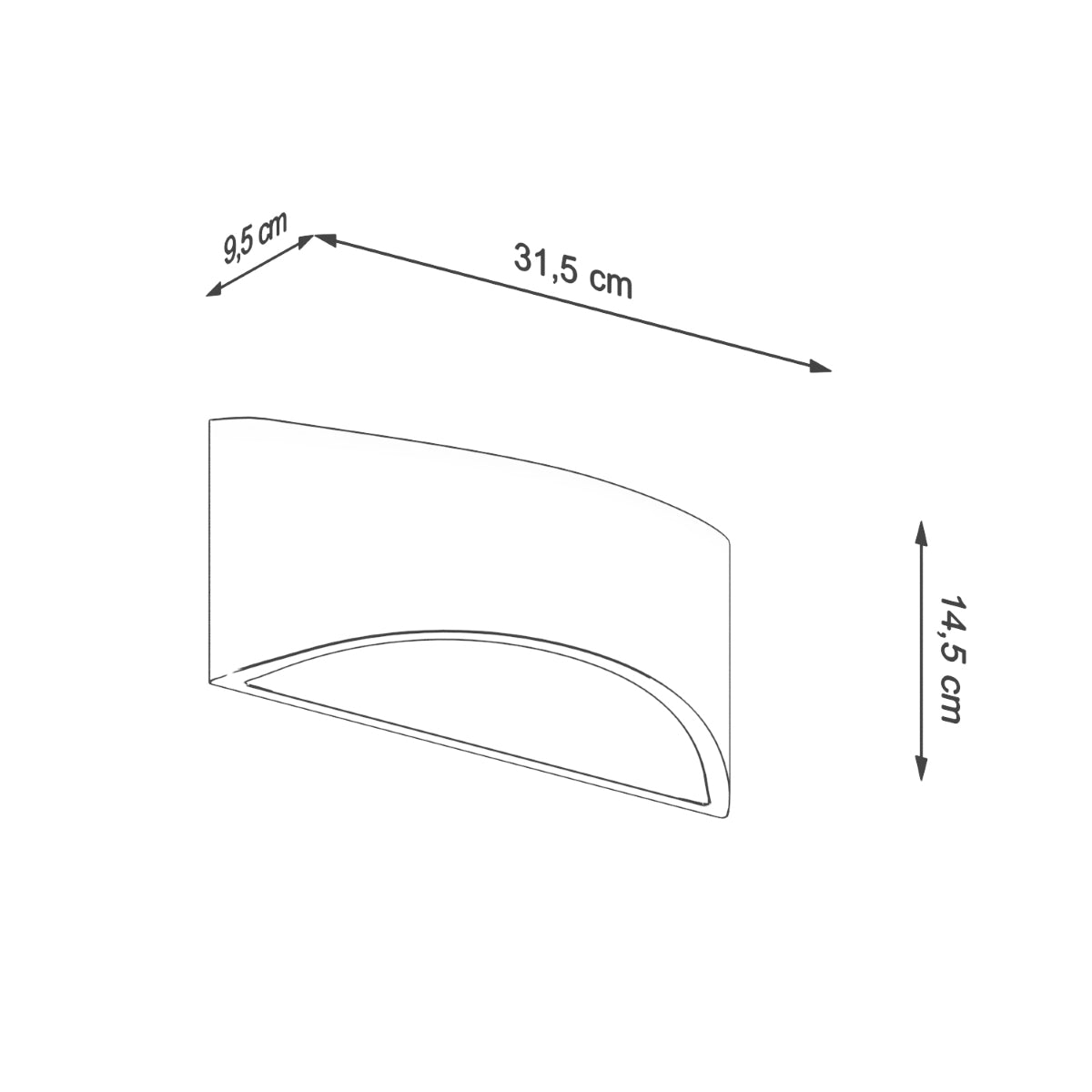 VIXEN Wandleuchte lackiert