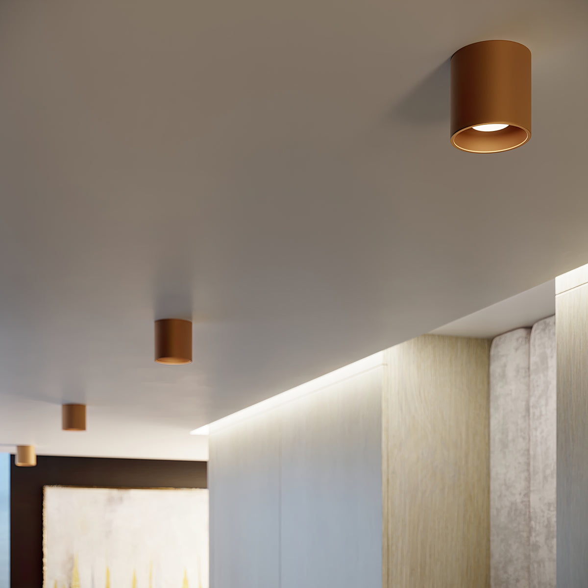 Aluminium-Deckenspot ORBIS 1 – Minimalistischer Zylinder