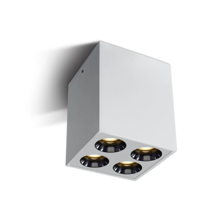 BASTO Q LED Decken-Aufbaustrahler mit Darklight-Reflektor