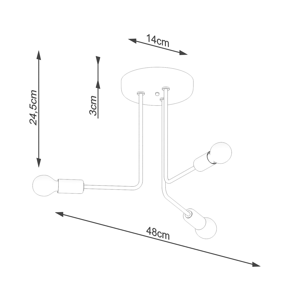 NORAH 3 Kronleuchter