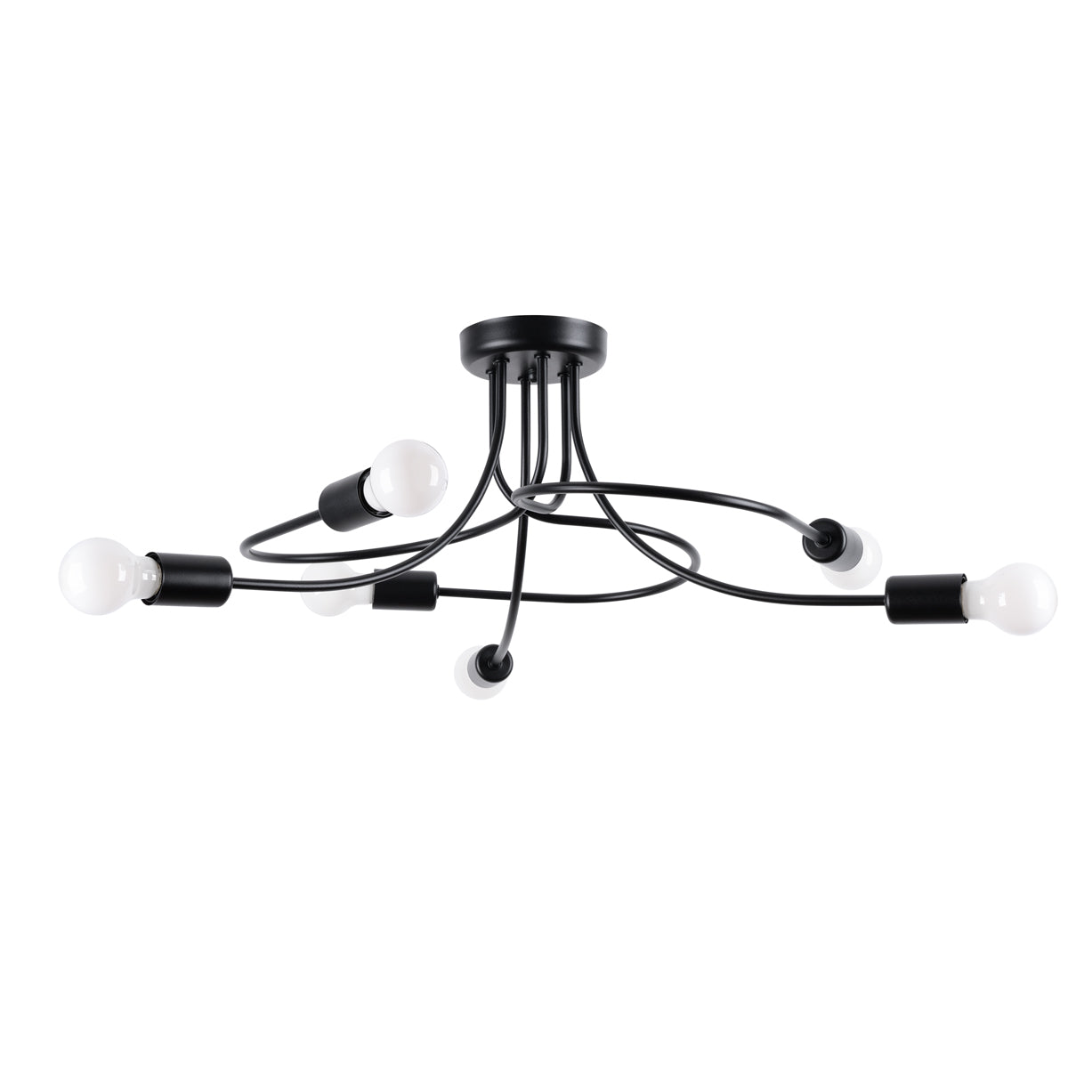 6-flammiger Design Kronleuchter LEVAR