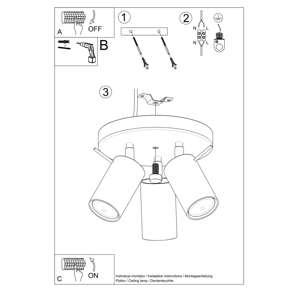 RING 3P Plafond