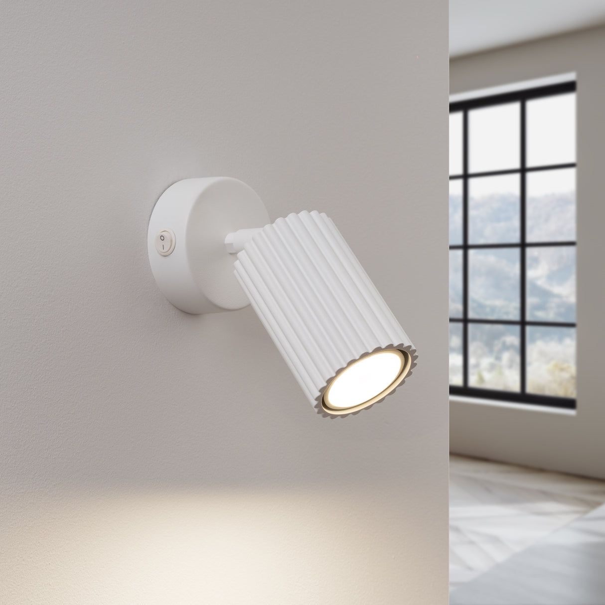 KARBON Wandleuchte mit Schalter