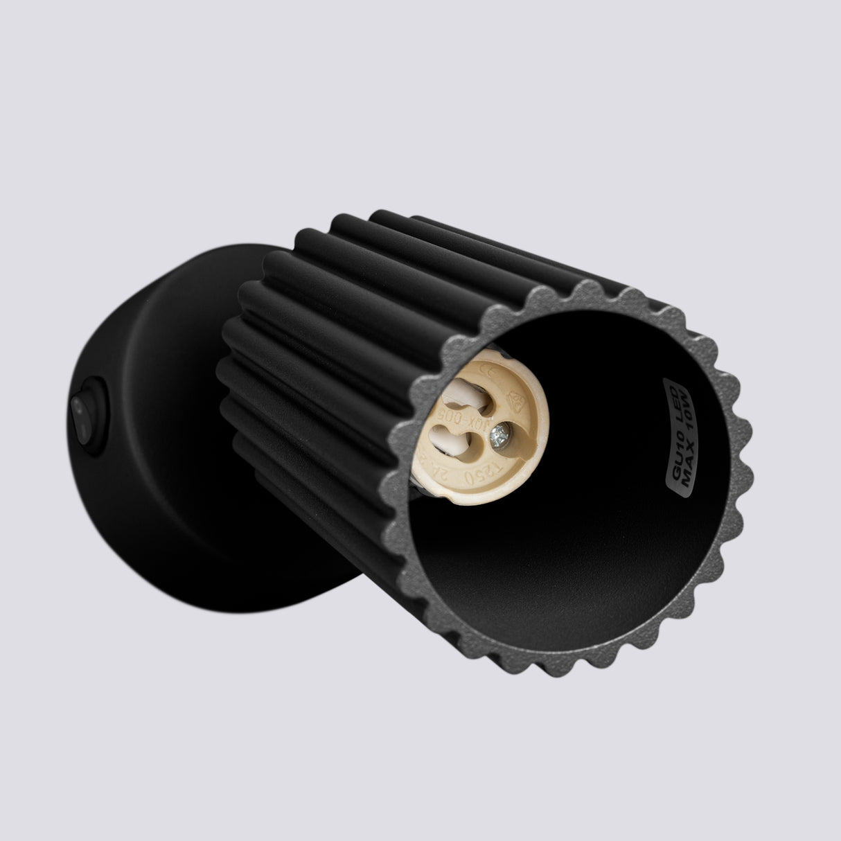 KARBON Wandleuchte mit Schalter