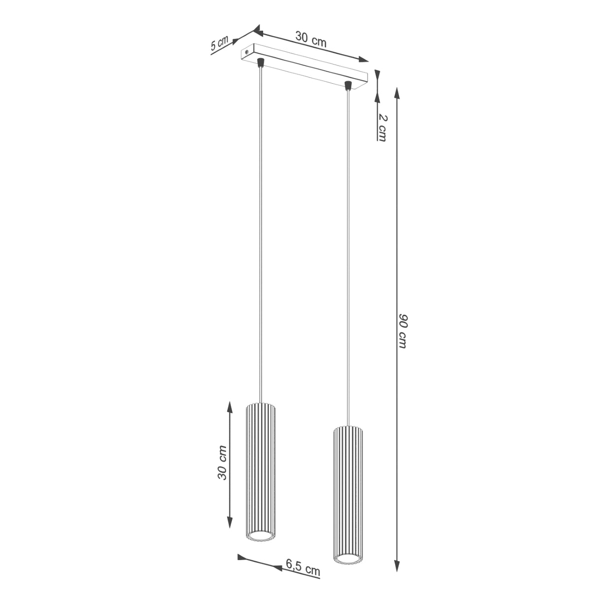KARBON 2 Pendelleuchte
