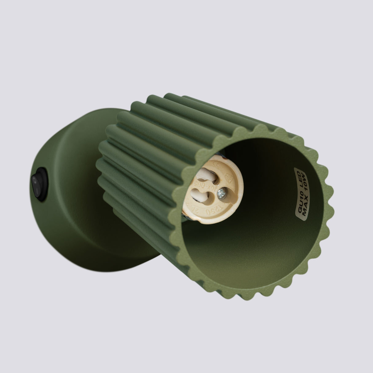 KARBON Wandleuchte mit Schalter