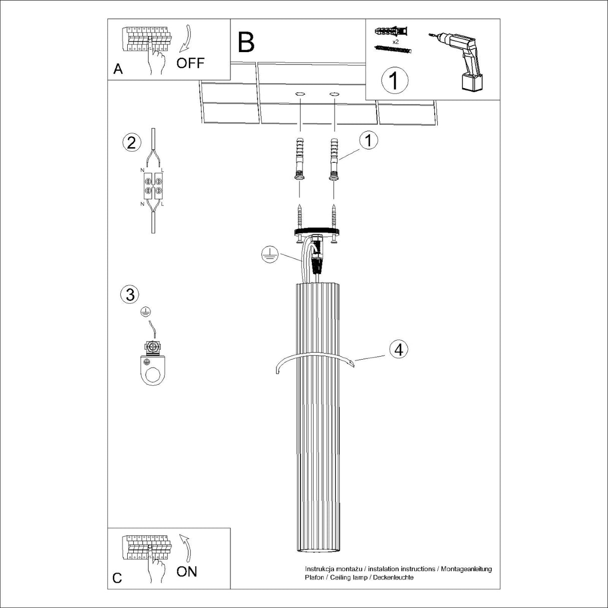 KARBON 60 Plafond