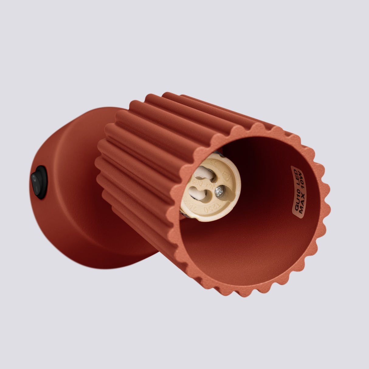 KARBON Wandleuchte mit Schalter