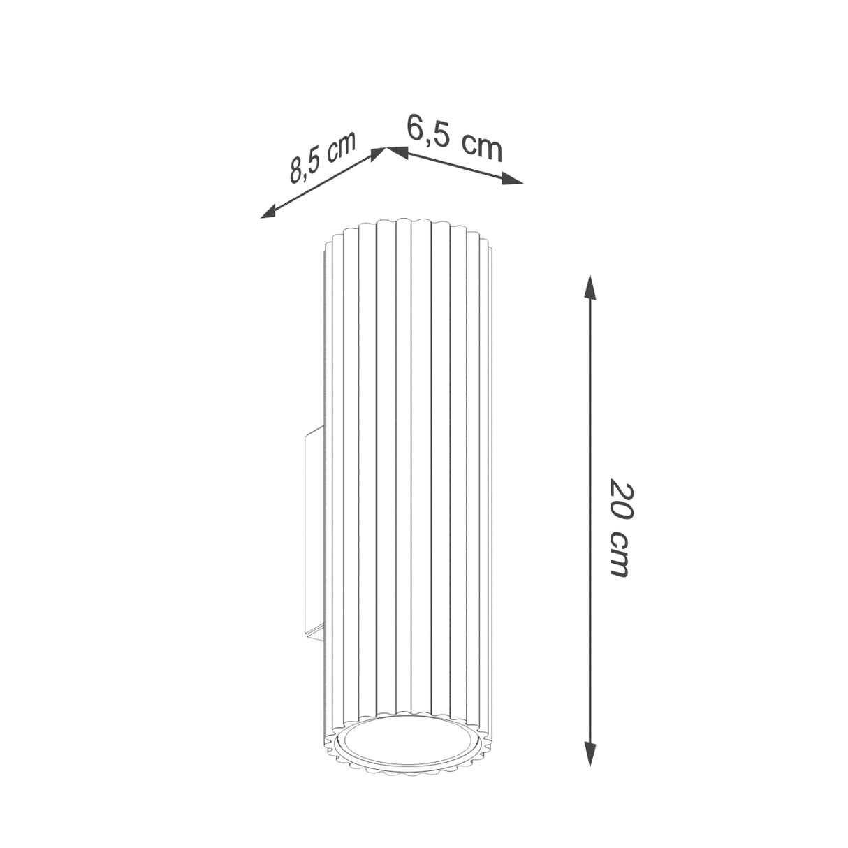 KARBON 20 Wandleuchte