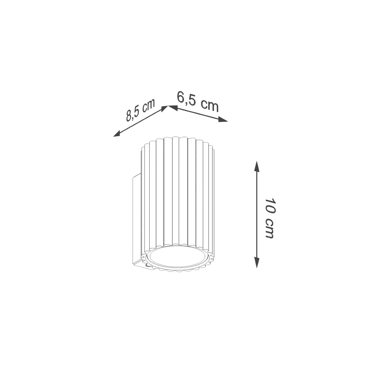 KARBON 10 Wandleuchte