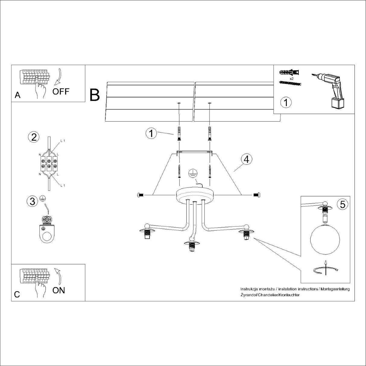ASTRAL 3 Kronleuchter
