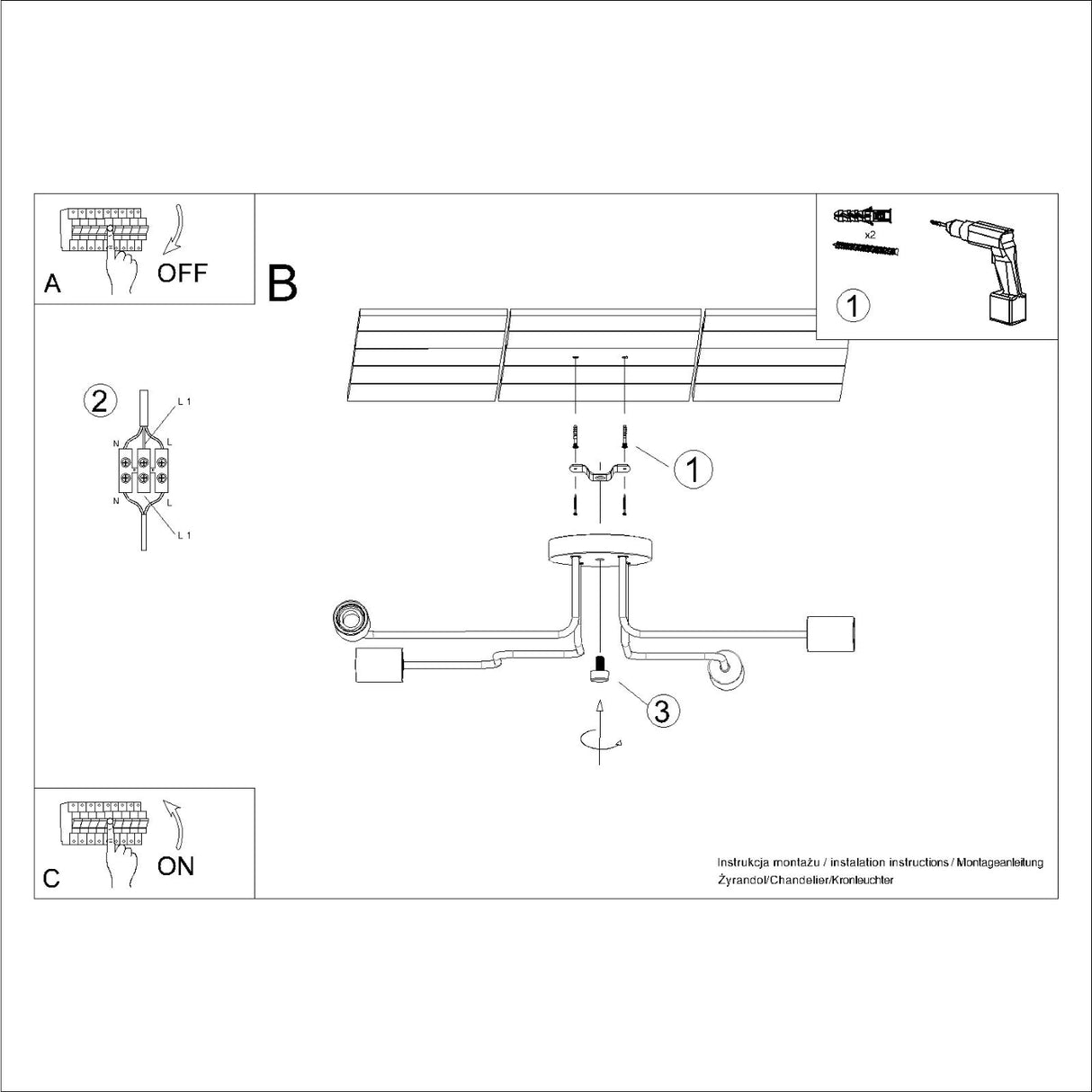 TIMBO 4 Kronleuchter