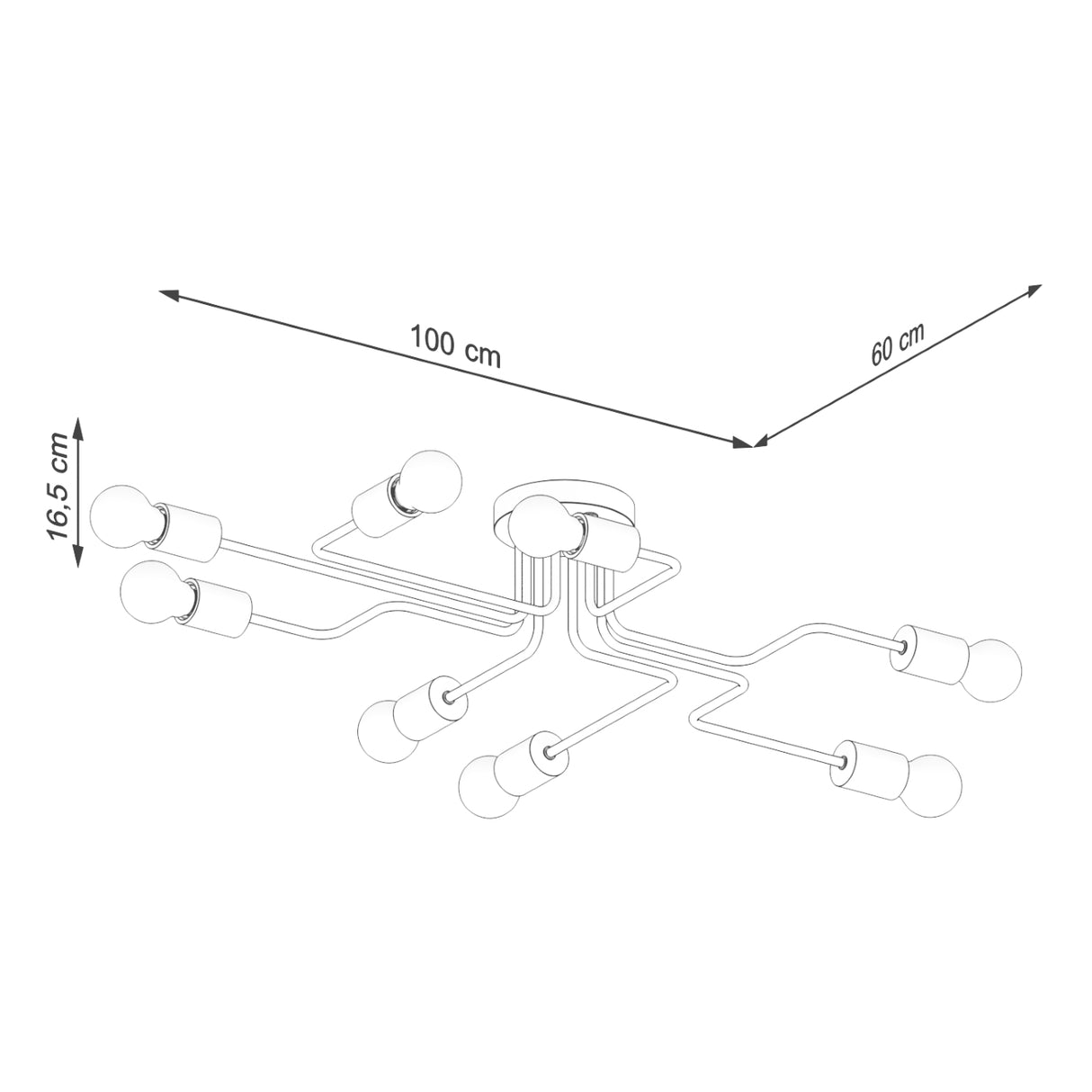 TIMBO 8 Kronleuchter