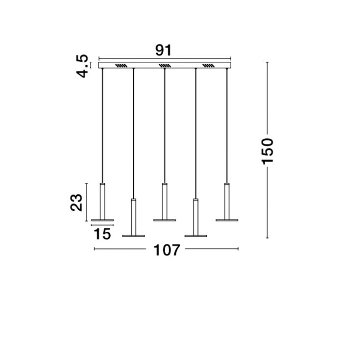 PALENCIA 107cm-Luxomo Leuchten