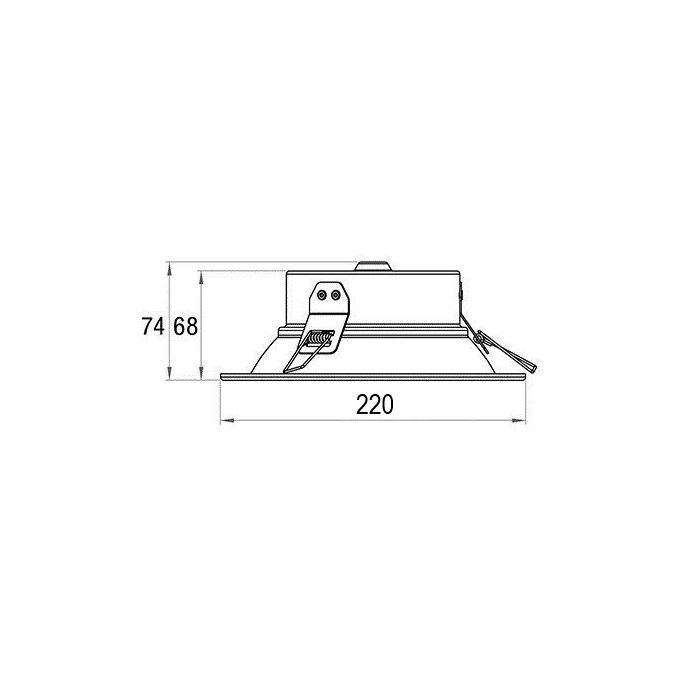 DORADO 3 LED Einbaudownlight-Luxomo Leuchten