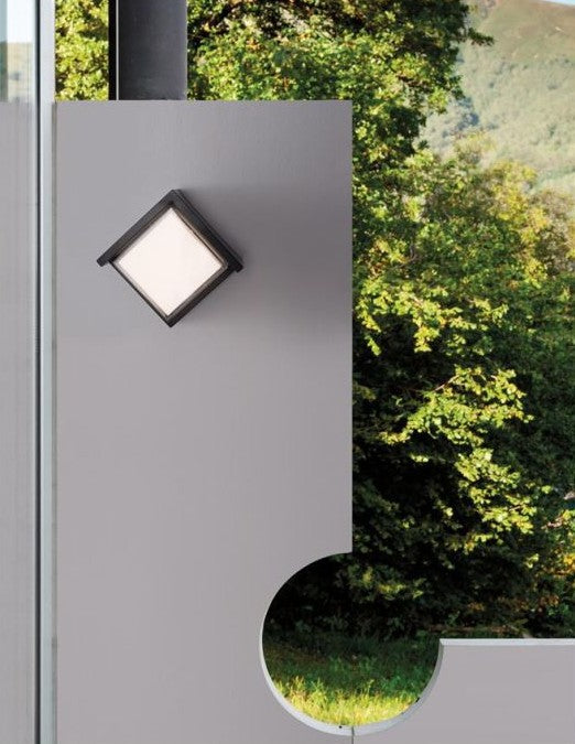 MAX Q LED Außen-Wandleuchte quadratisch-Luxomo Leuchten