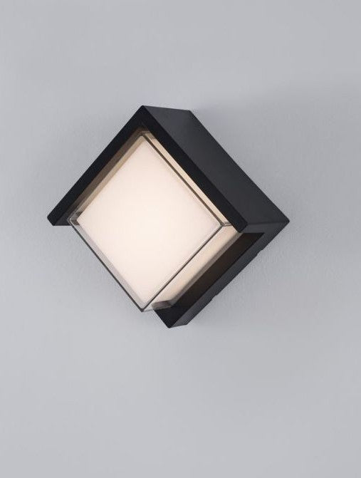 MAX Q LED Außen-Wandleuchte quadratisch-Luxomo Leuchten