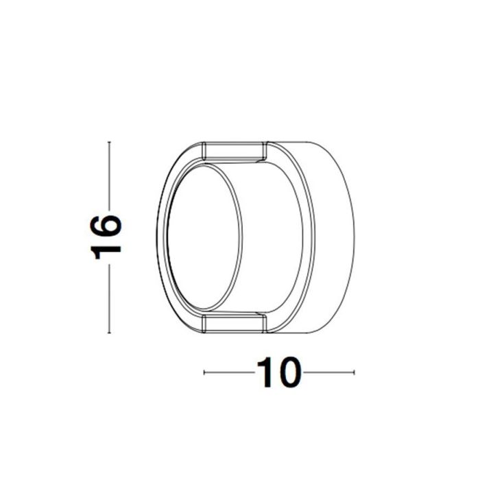 MAX R LED Außen-Wandleuchte rund-Luxomo Leuchten