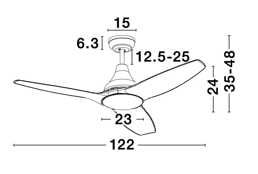 SAMOA Deckenventilator-Luxomo Leuchten