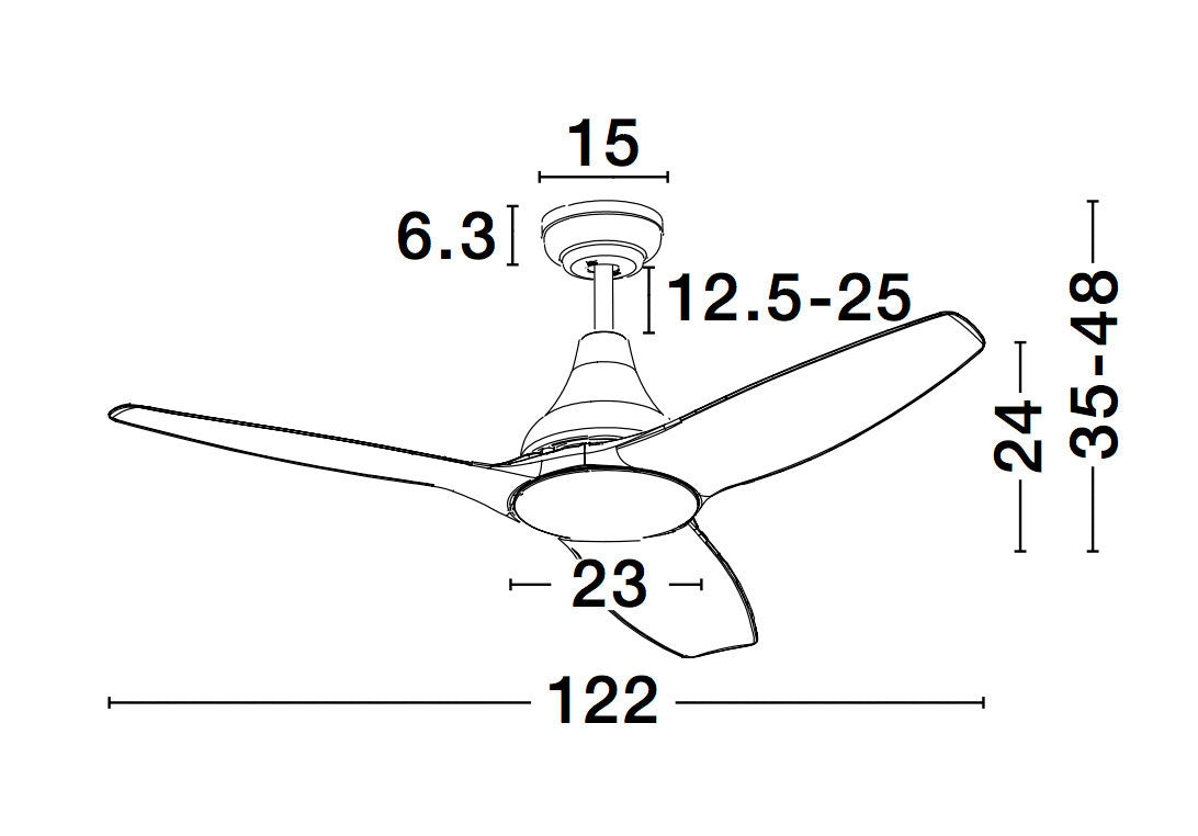 SAMOA Deckenventilator-Luxomo Leuchten