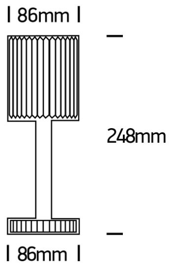 GRACE LED Tischleuchte dimmbar-Luxomo Leuchten