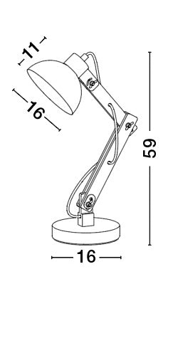 LILA Tischleuchte-Luxomo Leuchten