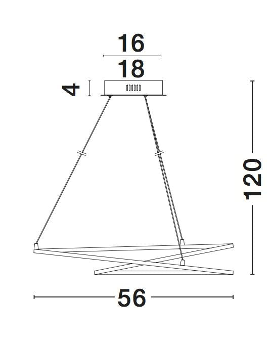 VIAREGGIO Hängeleuchte Ø 56cm-Luxomo Leuchten