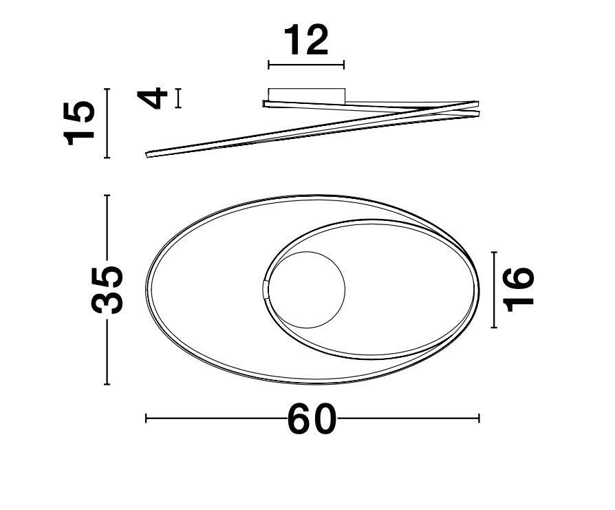 VIARREGIO Deckenleuchte Ø 60cm-Luxomo Leuchten