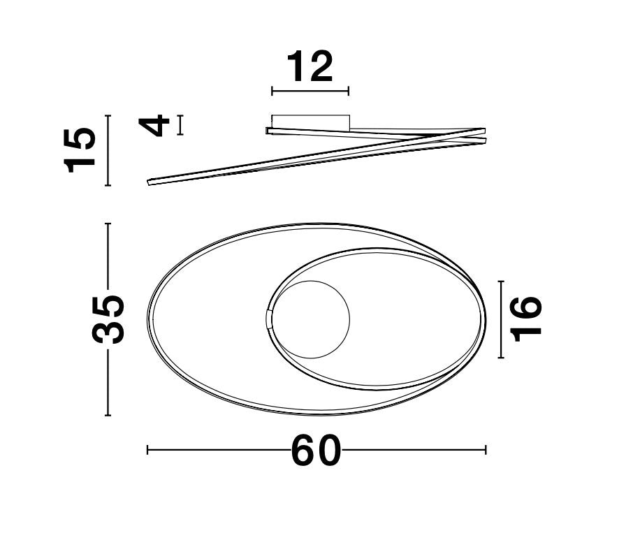 VIARREGIO Deckenleuchte Ø 60cm-Luxomo Leuchten