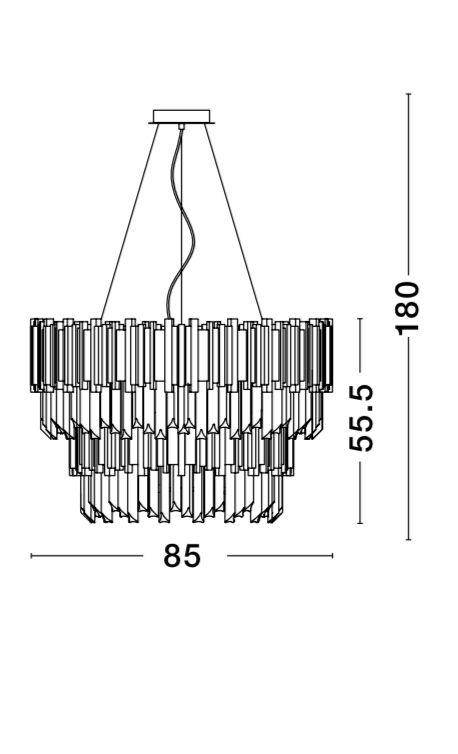BALADONA Kristallleuchter-Luxomo Leuchten