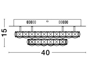 QUENTIN Deckenleuchte Ø 40cm-Luxomo Leuchten