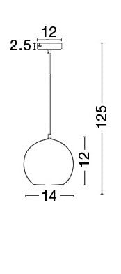ADELINA Hängeleuchte 1x12W-Luxomo Leuchten