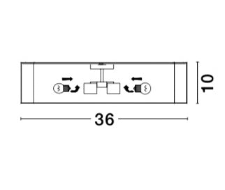 RAGU Deckenleuchte 4x12W-Luxomo Leuchten