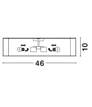 RAGU Deckenleuchte 4x12W-Luxomo Leuchten