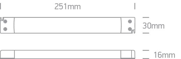 LED Treiber 24V DC on/off länglich IP20-Luxomo Leuchten