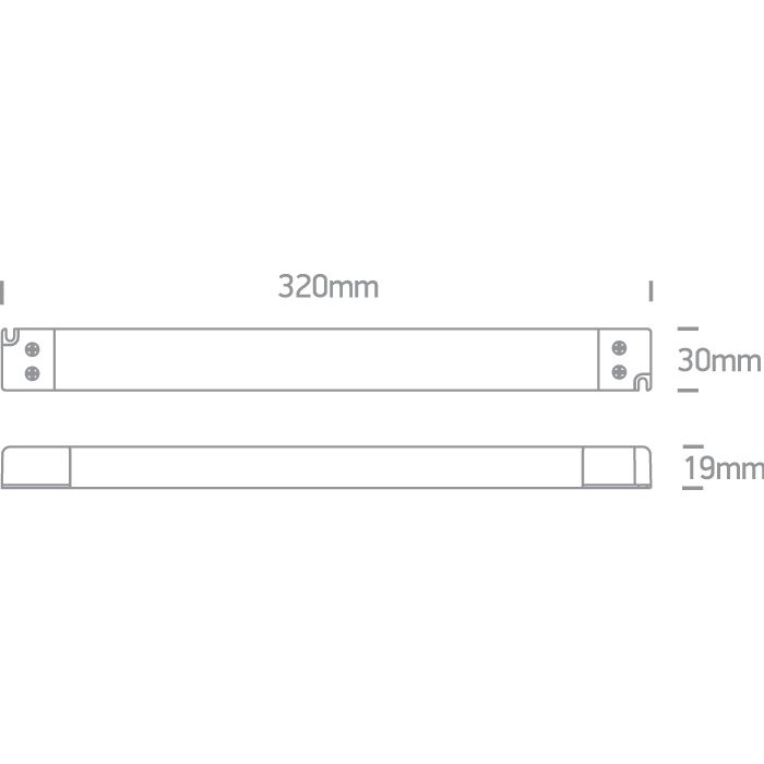 LED Treiber 24V DC on/off länglich IP20-Luxomo Leuchten