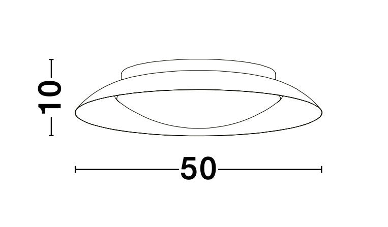 ZANO Deckenleuchte Ø 50cm-Luxomo Leuchten