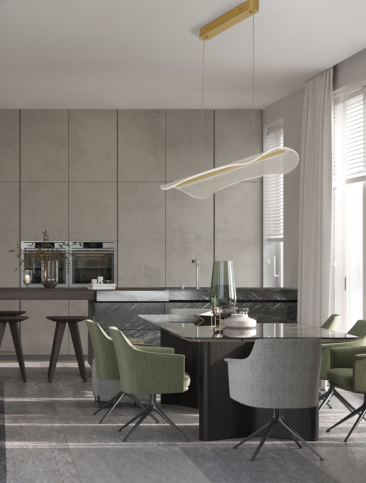 AGOS Hängeleuchte horizontal-Luxomo Leuchten